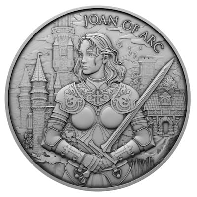 1 Unze Silbermünze - Legendary Warriors - (7.) Jeanne d`Arc - 1 Oz Silber Silver Coin 999 von Generisch