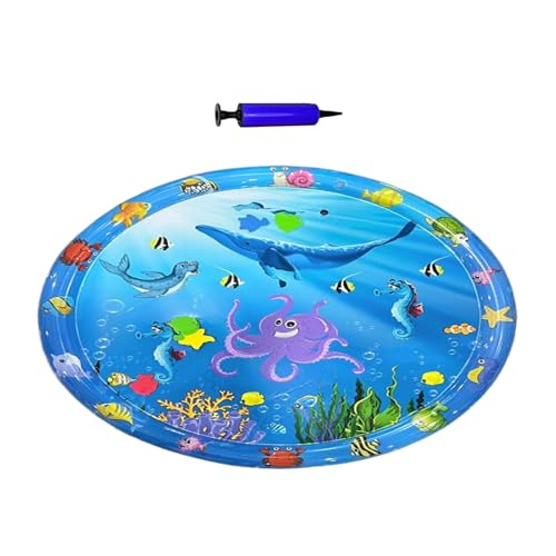 1 x Katzen-Wasserbett – Katzen-Wasserspielmatte | 100 x 100 cm aufblasbares Wasserpad für Katzen | aufblasbares Haustier-Eiskissen mit Pumpe, kratzfestes rutschfestes Tablett Kratzspielzeug für 1 x Katzen-Wasserbett – Katzen-Wasserspielmatte | 100 x 100 cm aufblasbares Wasserpad für Katzen | aufblasbares Haustier-Eiskissen mit Pumpe, kratzfestes rutschfestes Tablett Kratzspielzeug für von Generisch