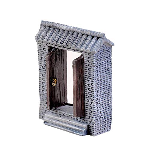 1 x Miniatur-Vintage-Tür-Figuren aus Kunstharz, Feengarten, Puppenhaus-Statuen, Bastelornamente für Heimwerker, Mikro-Landschaftsdekoration, 2 x 4 x 5 cm. Langlebigkeit 1 x Miniatur-Vintage-Tür-Figuren aus Kunstharz, Feengarten, Puppenhaus-Statuen, Bastelornamente für Heimwerker, Mikro-Landschaftsdekoration, 2 x 4 x 5 cm. Langlebigkeit von Generisch