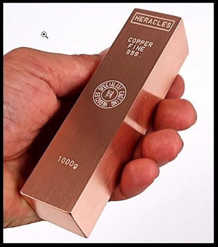 1.000 g Kupfer Barren, 1 Kg Riegel höchster Qualität 999 HERACLES Frankreich von Generisch