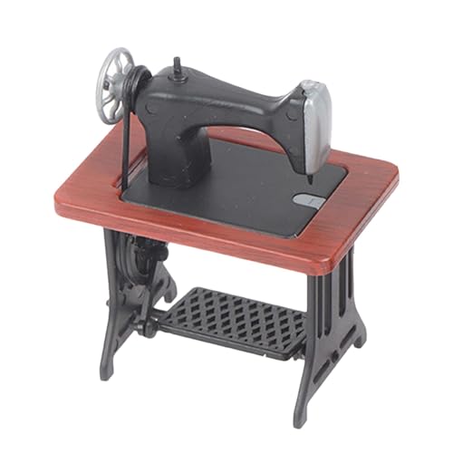 Generisch 1:24 Miniatur-Puppenmöbel, Puppenhaus Nähmaschine, Rot, Vintage-Stil, ABS-Material Generisch 1:24 Miniatur-Puppenmöbel, Puppenhaus Nähmaschine, Rot, Vintage-Stil, ABS-Material von Generisch