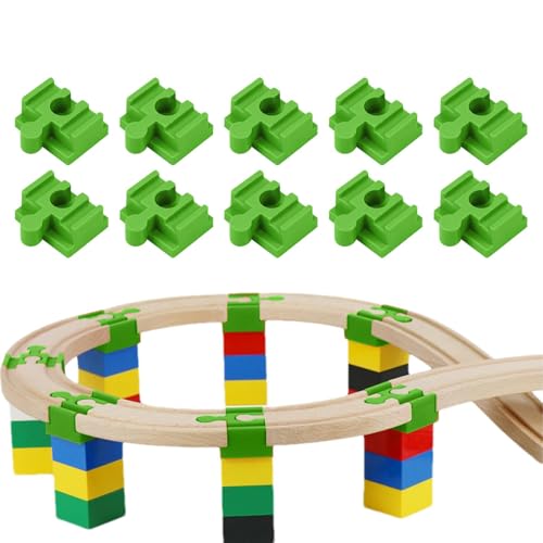10 Stück Verbindungsstücke Für Eisenbahnschienen, Bunter Adapter Zubehör Für Schienen Kinderspielzeug, Verbaubar Mit Anderen Schienenbahnsystemen Von Holzeisenbahnschienen 10 Stück Verbindungsstücke Für Eisenbahnschienen, Bunter Adapter Zubehör Für Schienen Kinderspielzeug, Verbaubar Mit Anderen Schienenbahnsystemen Von Holzeisenbahnschienen von Generisch