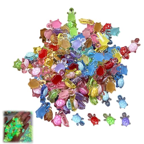 100 Stück Min-i Schildkröten | Turtles Figuren aus Kunstharz | Im Dunkeln Leuchtende Kleine Schildkröte | Miniatur Meerestier Ornamente | Kleine Tiere Figuren für Puppenhaus, Aquarium und Topfen Deko 100 Stück Min-i Schildkröten | Turtles Figuren aus Kunstharz | Im Dunkeln Leuchtende Kleine Schildkröte | Miniatur Meerestier Ornamente | Kleine Tiere Figuren für Puppenhaus, Aquarium und Topfen Deko von Generisch