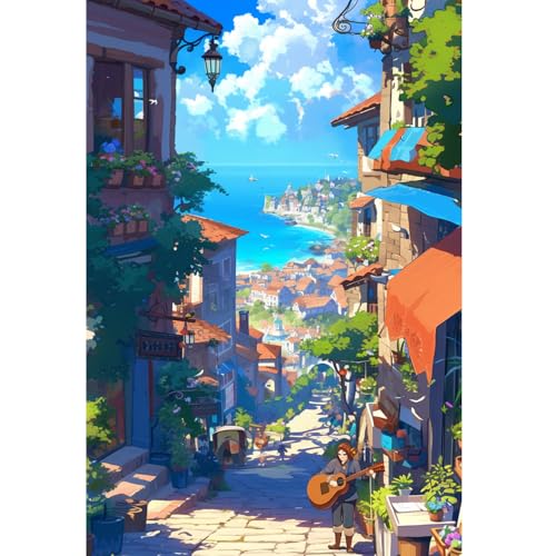 1000 Teile Puzzle für Erwachsene, Cartoon-Landschaft, Farbenfrohes Legespiel, Pädagogisches Spiel Herausforderung Spielzeug, Impossible Geschicklichkeitsspiel für die Ganze Familie 1000 Teile Puzzle für Erwachsene, Cartoon-Landschaft, Farbenfrohes Legespiel, Pädagogisches Spiel Herausforderung Spielzeug, Impossible Geschicklichkeitsspiel für die Ganze Familie von Generisch