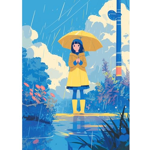 1000 Teile Puzzle für Erwachsene, Cartoon Mädchen, Farbenfrohes Legespiel, Pädagogisches Spiel Herausforderung Spielzeug, Impossible Geschicklichkeitsspiel für die Ganze Familie von Generisch