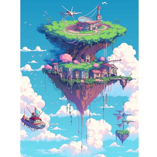 1000 Teile Puzzle für Erwachsene, Insel in der Luft, Farbenfrohes Legespiel, Pädagogisches Spiel Herausforderung Spielzeug, Impossible Geschicklichkeitsspiel für die Ganze Familie 1000 Teile Puzzle für Erwachsene, Insel in der Luft, Farbenfrohes Legespiel, Pädagogisches Spiel Herausforderung Spielzeug, Impossible Geschicklichkeitsspiel für die Ganze Familie von Generisch