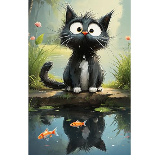 1000 Teile Puzzle für Erwachsene, Katze Reflexion, Farbenfrohes Legespiel, Pädagogisches Spiel Herausforderung Spielzeug, Impossible Geschicklichkeitsspiel für die Ganze Familie 1000 Teile Puzzle für Erwachsene, Katze Reflexion, Farbenfrohes Legespiel, Pädagogisches Spiel Herausforderung Spielzeug, Impossible Geschicklichkeitsspiel für die Ganze Familie von Generisch