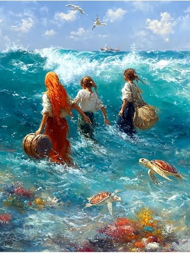1000 Teile Puzzles für Erwachsene Kinder, Strand-Serie, Klassische Puzzles, Pädagogisches Spiel Herausforderung Spielzeug, Puzzlespiele für Die Ganze Familie(1000PCS) von Generisch