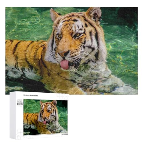 1000 Teile Tiger Illustration Puzzle für Wohnkultur und Entspannung von Generisch