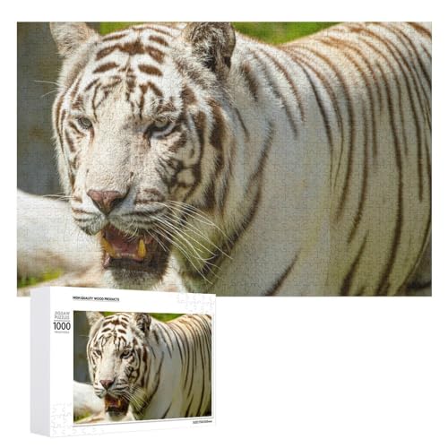 1000 Teile Tiger Puzzle aus Lindenholz, für Familienspielabend, Erwachsene und Jugendliche von Generisch