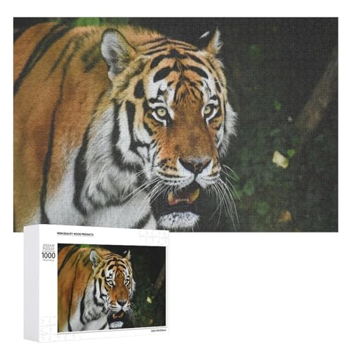 1000 Teile Tiger Puzzle aus Lindenholz zur Entspannung - Geschenk für jedes Alter von Generisch