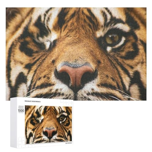 1000 Teile Wildlife Puzzle mit Tiger, für Erwachsene und Kinder, Naturkunst Geschenk von Generisch