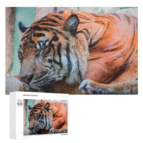 1000 Teile Wildlife Puzzle mit Tiger, für Familienspielabend, Erwachsene und Jugendliche von Generisch