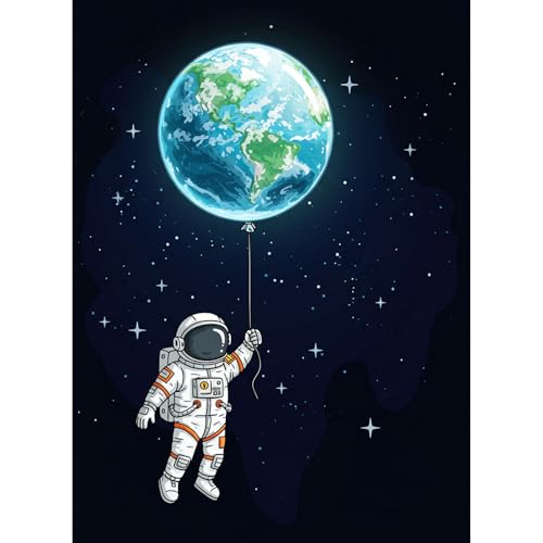 1000-teilige Puzzles für Erwachsene Kinder, Astronaut, Farbenfrohes Legespiel, Pädagogisches Spiel Herausforderung Spielzeug, Impossible Geschicklichkeitsspiel für die Ganze Familie 1000-teilige Puzzles für Erwachsene Kinder, Astronaut, Farbenfrohes Legespiel, Pädagogisches Spiel Herausforderung Spielzeug, Impossible Geschicklichkeitsspiel für die Ganze Familie von Generisch