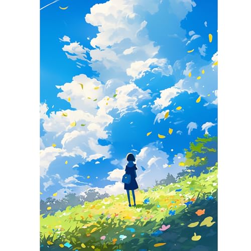 1000-teilige Puzzles für Erwachsene Kinder, Blauer Himmel, Farbenfrohes Legespiel, Pädagogisches Spiel Herausforderung Spielzeug, Impossible Geschicklichkeitsspiel für die Ganze Familie 1000-teilige Puzzles für Erwachsene Kinder, Blauer Himmel, Farbenfrohes Legespiel, Pädagogisches Spiel Herausforderung Spielzeug, Impossible Geschicklichkeitsspiel für die Ganze Familie von Generisch