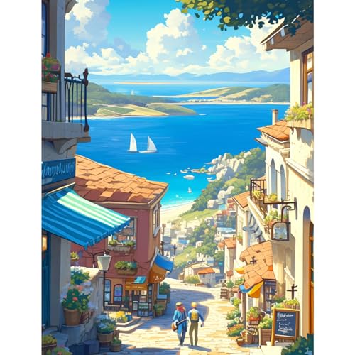 1000-teilige Puzzles für Erwachsene Kinder, Leben am Meer, Farbenfrohes Legespiel, Pädagogisches Spiel Herausforderung Spielzeug, Impossible Geschicklichkeitsspiel für die Ganze Familie 1000-teilige Puzzles für Erwachsene Kinder, Leben am Meer, Farbenfrohes Legespiel, Pädagogisches Spiel Herausforderung Spielzeug, Impossible Geschicklichkeitsspiel für die Ganze Familie von Generisch