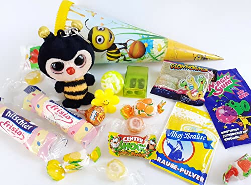 101634 gefüllte Schultüte Biene klein 22cm Zuckertüte als Geschenk mit Bienchen 101634 gefüllte Schultüte Biene klein 22cm Zuckertüte als Geschenk mit Bienchen von Generisch