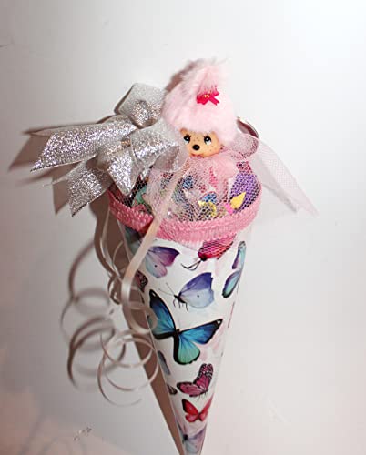 101660 gefüllte Schultüte 22cm mit Monchhichi Kirsch Rosa und Füllung Schulanfang Kita Studium Ausbildung 101660 gefüllte Schultüte 22cm mit Monchhichi Kirsch Rosa und Füllung Schulanfang Kita Studium Ausbildung von Generisch