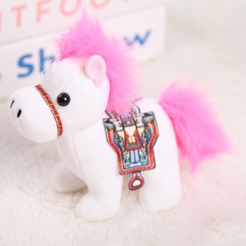 10cm niedliches Mini-Pferd Anhänger, Plüsch Keychian Tasche Dekor Kinder Tierkreis Pferd Geschenke 10cm niedliches Mini-Pferd Anhänger, Plüsch Keychian Tasche Dekor Kinder Tierkreis Pferd Geschenke von Generisch