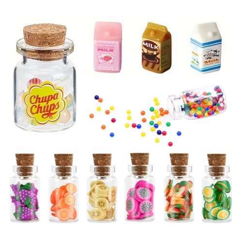 11 Stück Mini Spielzeug Miniatur Lebensmittel Zubehör Miniatur Essen und Trinken Miniatur Süßigkeiten Trinken Essen Set Wichtel Zubehör Küche Miniatur Lebensmittel Set für Küche Deko 11 Stück Mini Spielzeug Miniatur Lebensmittel Zubehör Miniatur Essen und Trinken Miniatur Süßigkeiten Trinken Essen Set Wichtel Zubehör Küche Miniatur Lebensmittel Set für Küche Deko von Generisch