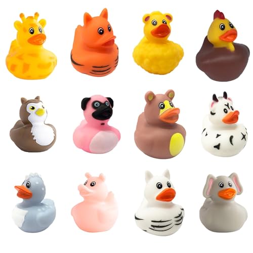 12 Stück Gummi Badeenten, Minis Enten Harz, Badeente Lustig Kleins, Badeente Gummi Duckies Badespielzeug für Kinder, Bunt Gummi Enten für Kinder Dusch Geburtstags Partyartikel 12 Stück Gummi Badeenten, Minis Enten Harz, Badeente Lustig Kleins, Badeente Gummi Duckies Badespielzeug für Kinder, Bunt Gummi Enten für Kinder Dusch Geburtstags Partyartikel von Generisch