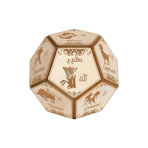12 -seitiger Würfel - Holzwürfel Set | 8x7cm Entscheidungsträger für Brettspiele | Vielseitiger Holzspiel Würfel | Spaß beim Rollenspiel Accessoires | Tdecision Dice 12 Seite | Polyedrale Spiel 12 -seitiger Würfel - Holzwürfel Set | 8x7cm Entscheidungsträger für Brettspiele | Vielseitiger Holzspiel Würfel | Spaß beim Rollenspiel Accessoires | Tdecision Dice 12 Seite | Polyedrale Spiel von Generisch
