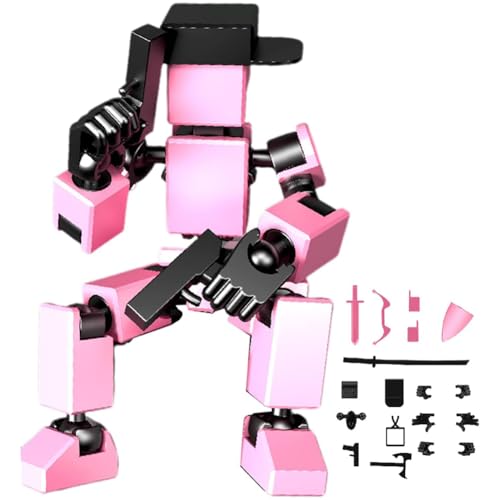 13 Roboter Actionfigur mit mehreren Zubehörteilen Mini Ganzkörper Mechanisch Bewegliche Spielzeugmontage Abgeschlossene Actionfigur Schnuller Schreibtisch Dekoration Geschenke für Ihn von Generisch