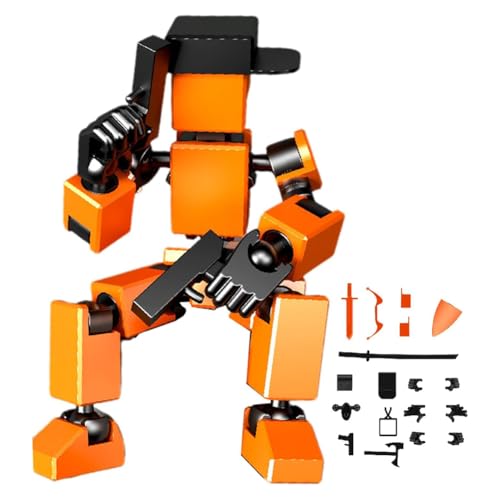 13 Roboter Actionfigur mit mehreren Zubehörteilen Mini Ganzkörper Mechanisch Bewegliche Spielzeugmontage Abgeschlossene Actionfigur Schnuller Schreibtisch Dekoration Geschenke für Ihn von Generisch