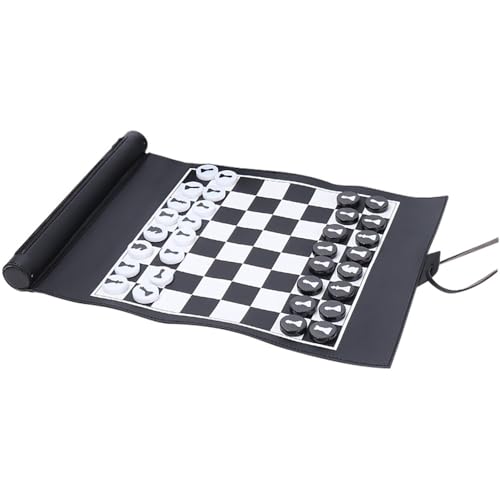 14" Tragbares Schachspiel – Reiseschach für Kinder & Erwachsene, Faltbare Schachmatte mit 32 Schachfiguren 14" Tragbares Schachspiel – Reiseschach für Kinder & Erwachsene, Faltbare Schachmatte mit 32 Schachfiguren von Generisch