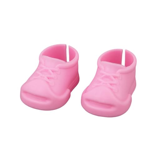 15/17cm Puppenschuhe, Kunststoff Mini Finger Schuhe Kleidung Zubehör mit Puppenzubehör Kompatibel mit 6,9 Zoll Blind Box Puppen von Generisch