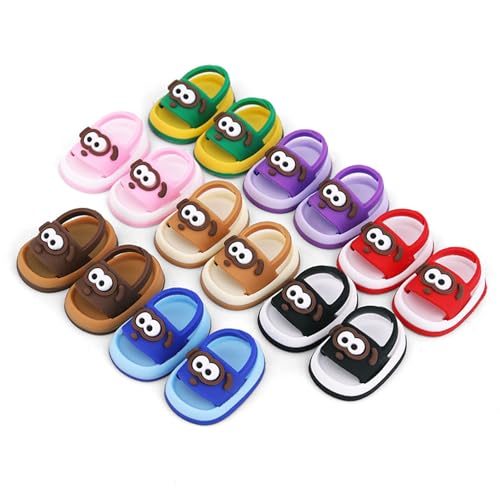 15/17cm Puppenschuhe, Kunststoff Mini Schuhe für Puppen, Mini Fingerschuhe Bekleidungszubehör mit Puppenzubehör, Kompatibel mit 6,9 Zoll Blind Box Puppen 15/17cm Puppenschuhe, Kunststoff Mini Schuhe für Puppen, Mini Fingerschuhe Bekleidungszubehör mit Puppenzubehör, Kompatibel mit 6,9 Zoll Blind Box Puppen von Generisch