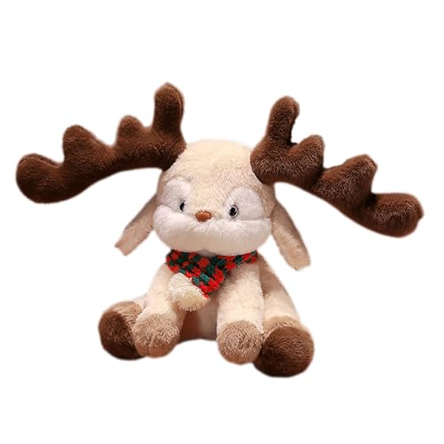 15 cm Weihnachten Valentinstag Hirsch Puppe Puppe Kissen Puppe Geburtstagsgeschenk Spielzeug Graduierung Saison Geschenk Stofftier 13 cm (B, 35cm) von Generisch