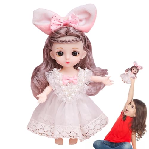 16 cm Prinzessin Puppe mit Kleidung und Schuhen | 13 Movable Joint Fashion Doll Toy für Kinder Mädchen mit Make -up -Accessoires | Sammlerpuppe für Rollenspiele, Treat Play, Birthday und Weihnachtsges 16 cm Prinzessin Puppe mit Kleidung und Schuhen | 13 Movable Joint Fashion Doll Toy für Kinder Mädchen mit Make -up -Accessoires | Sammlerpuppe für Rollenspiele, Treat Play, Birthday und Weihnachtsges von Generisch