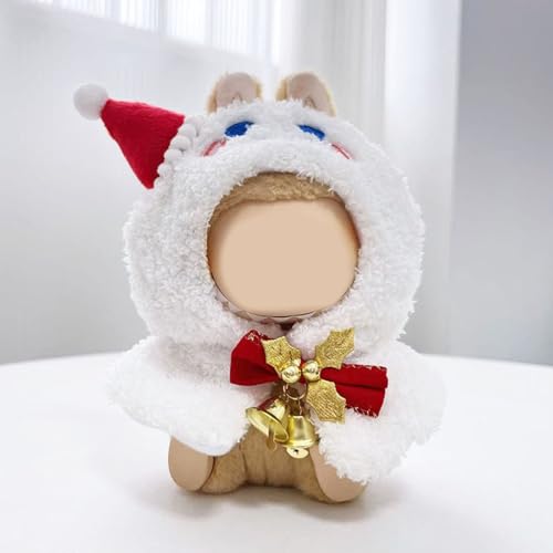 17 cm Puppenkleidungsset für Puppe, Outfit-Set, entzückende Puppenkleidung, Zubehör für La-bu Hut und Overall, stilvolles Kawaii-Outfit-Set -16 von Generisch