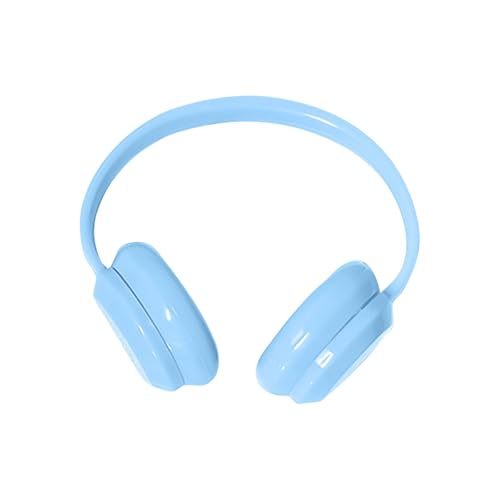 17 cm Puppenzubehör, Miniatur-Kopfhörer, Puppen-Anzieh-Headset, Spielzeug-Kostümzubehör für Fotografie-Requisiten Und Kreative 3D-Modell-Styling (Blau) von Generisch
