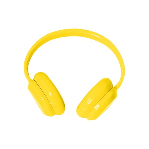 17 cm Puppenzubehör, Miniatur-Kopfhörer, Puppen-Anzieh-Headset, Spielzeug-Kostümzubehör für Fotografie-Requisiten Und Kreative 3D-Modell-Styling (Gelb) von Generisch