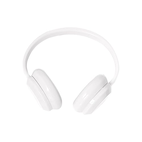 17 cm Puppenzubehör, Miniatur-Kopfhörer, Puppen-Anzieh-Headset, Spielzeug-Kostümzubehör für Fotografie-Requisiten Und Kreative 3D-Modell-Styling (Weiß) von Generisch