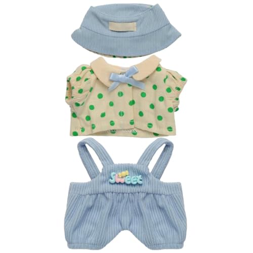 17 cm große Puppenkleidung. 17 cm Mini-Puppen-Kleidungsset. Exquisite Handarbeit. Geeignet für kleine Sammlerpuppen. Mehrere Stile erhältlich (Kleider, Freizeitkleidung, Urlaubs-Outfits) (keine Puppe) von Generisch