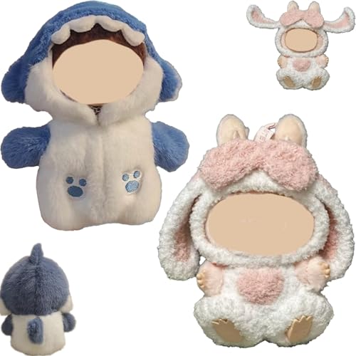 17cm Doll Clothes for Labubu - Clothes Outfit Set for labubu, 6.7 Inches Dolls Cloth, Keychain Clothing Set, No Doll (2pcs) von Generisch