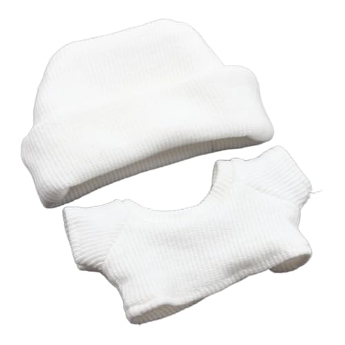17cm Puppenkleidung mit Hut Strickmütze Top Puppenkleidung für 17cm Puppenzubehör Outfits (B, One Size) von Generisch