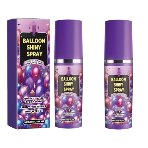 2 Packballon-Sonnenstrahlspray, Ballon High Shine Spray für Latexballons, glänzendes Finish-Spray für Luftballons, schnell trocken 2 Packballon-Sonnenstrahlspray, Ballon High Shine Spray für Latexballons, glänzendes Finish-Spray für Luftballons, schnell trocken von Generisch
