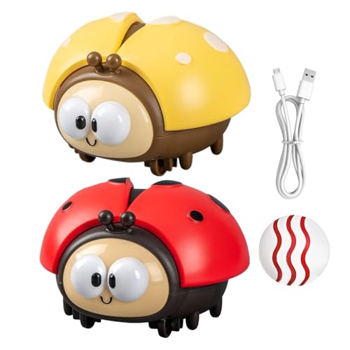 2 Stück Hängendes Marienkäfer Ballspielzeug, Marienkäfer Luftballon Spielzeug, Niedliche Elektrische Blasender Ball Spielzeug, Sensorische Spiel Für Kinder, Interaktive Sichere Schwimmende Maschine von Generisch