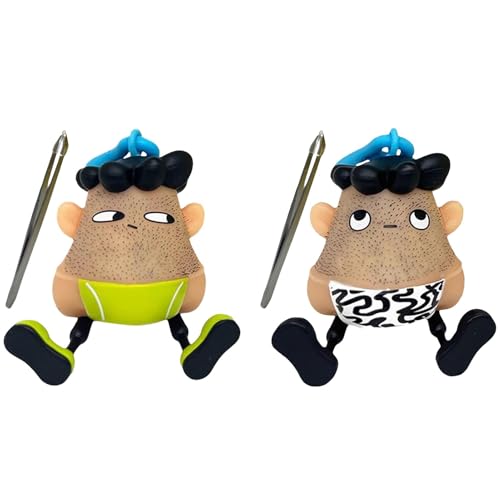 2 Stück Mr Plucky Toy mit Pinzette - Hair Plucking Fidget Toy, Spielzeuge Zum Sensorischen Stressabbau Mit Schlüsselanhänger, Haarziehspielzeuge, Neuartige Und Niedliche Schlüsselanhänger 2 Stück Mr Plucky Toy mit Pinzette - Hair Plucking Fidget Toy, Spielzeuge Zum Sensorischen Stressabbau Mit Schlüsselanhänger, Haarziehspielzeuge, Neuartige Und Niedliche Schlüsselanhänger von Generisch