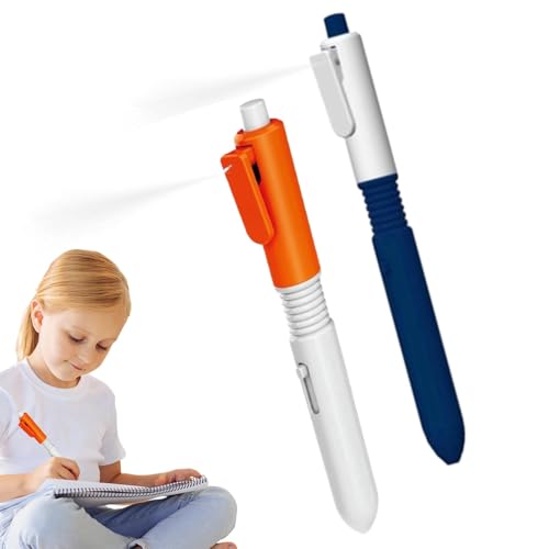 2 Stück Spritzstifte, 2-In-1 Wasserspeiender Beschreibbarer Stifte Witziger Wassersprühstift, Beschreibbarer Wassersprüh Spielzeugstift, Wasserkampf Spiel, Schulbedarf, Streich Artikel Lustig von Generisch