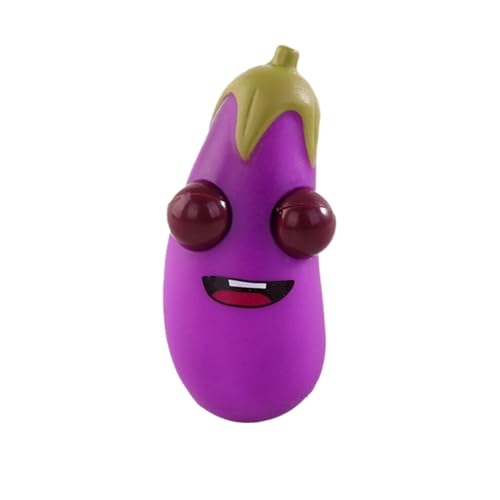 2 Stück Stress Spielzeug Gemüse Popping Out Augen Anti Stress Spielzeug, Lustige Squeeze Sensorische Toys Stressabbau Bälle, Squishy Squeeze-Spielzeug, Anti Stress für Erwachsene und Kinder (C) von Generisch