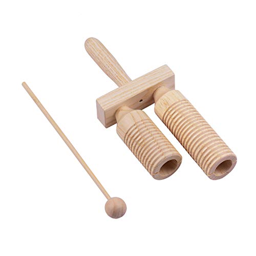 2-farbiger Holz-Percussion-Block mit Schlägel – Musikinstrument für Rhythmusentwicklung 2-farbiger Holz-Percussion-Block mit Schlägel – Musikinstrument für Rhythmusentwicklung von Generisch
