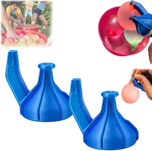 2-in-1-Wasserballon-Füllabdeckung, einfaches Befüllen von Wasserballons, selbstdichtendes Wasserballon-Werkzeug, Wasserballon-Inflator, tragbare Wasserballonpumpe für Kinder, Wasserschlachten (2 Stück 2-in-1-Wasserballon-Füllabdeckung, einfaches Befüllen von Wasserballons, selbstdichtendes Wasserballon-Werkzeug, Wasserballon-Inflator, tragbare Wasserballonpumpe für Kinder, Wasserschlachten (2 Stück von Generisch