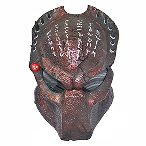 2.0 Predator Cosplay Maske mit LED Design GFK Alien Vollgesichtsmaske Halloween Tanzparty Kostüm Maske Requisiten (C) von Generisch