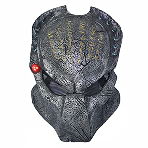 2.0 Predator Cosplay Maske mit LED Design GFK Alien Vollgesichtsmaske Halloween Tanzparty Kostüm Maske Requisiten (G) von Generisch