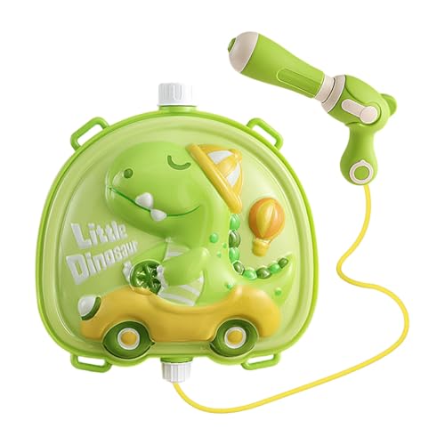 2000ml Cartoon Wasserpistole mit Tankrucksack mit 8-10m Reichweite & 2L Tank, Poolspiele & Wasserschlachten, Kinder Outdoor Spielzeug Sommer, Science-Fiction Design mit verstellbaren Gurten (E) von Generisch
